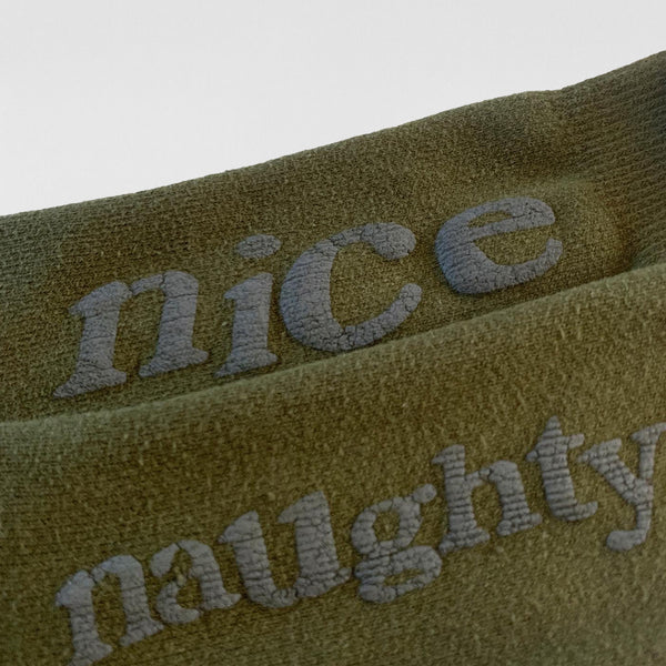 YZY 2018 F&F Naughty Or Nice Bouclette Socks By CPFM