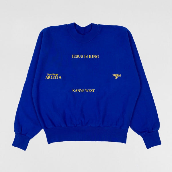 JIK 2019 Vinyl Crewneck in Blue