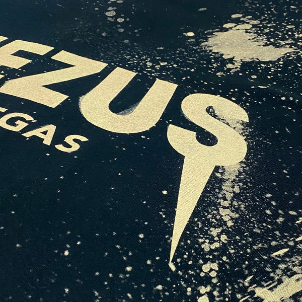 Yeezus Tour 2014 Las Vegas Woman Tee In Bleach Splatter