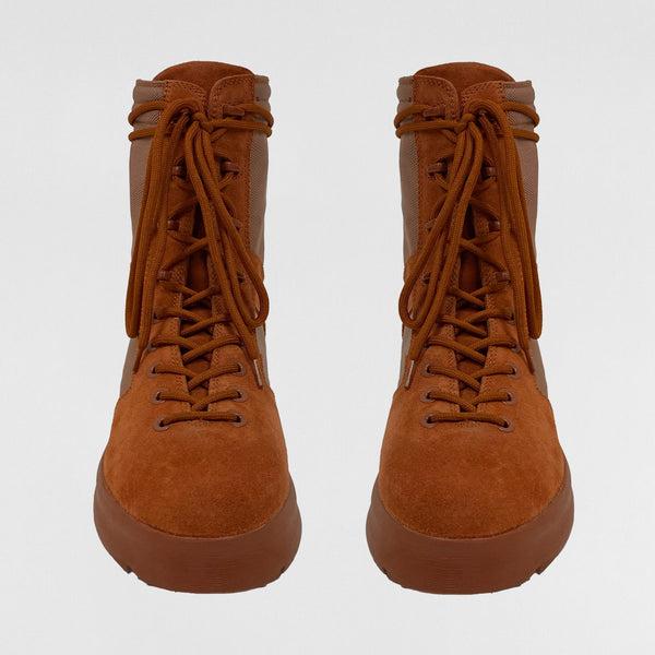 YZY SZN 3 Military Boots In Burnt Sienna