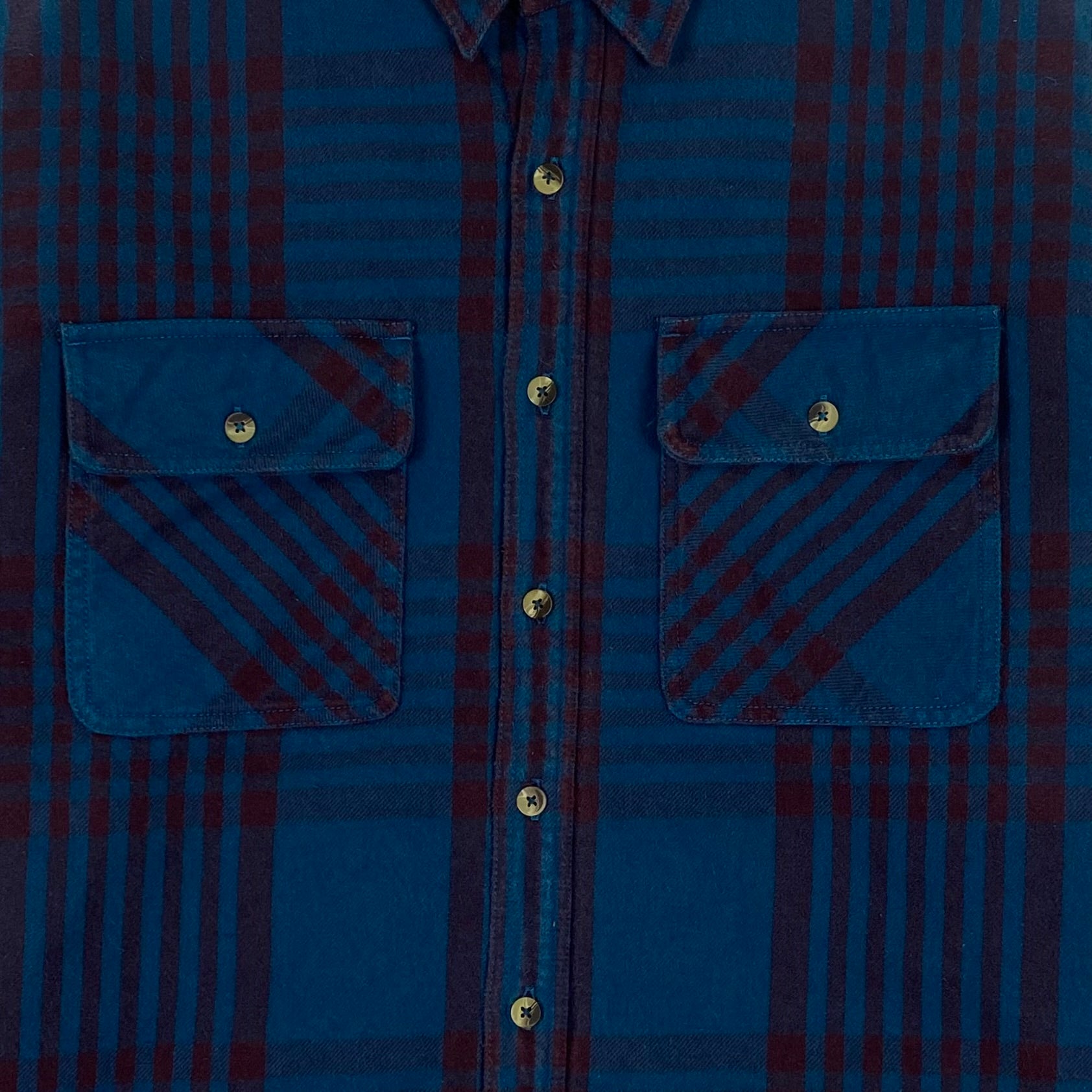 YZY SZN 5 Padded Oversized Flannel In Blue – Paris Saint