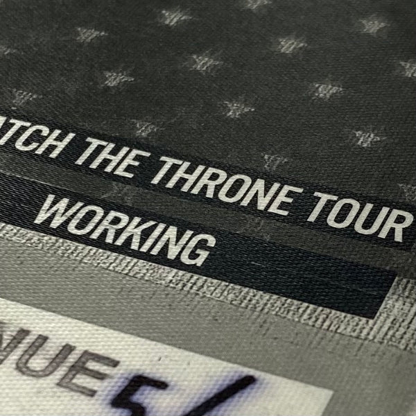 WTT 2012 European Tour Backstage Passes By Virgil Abloh