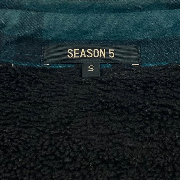 YZY SZN 5 Sherpa Lined Flannel In Teal