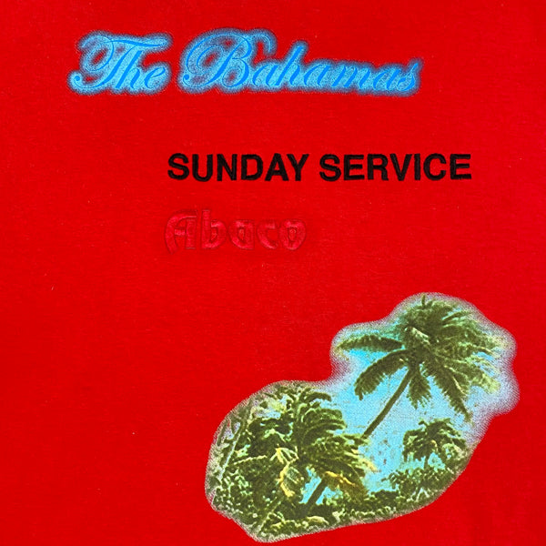 JIK 2019 Unreleased Sunday Service Bahamas Long Sleeve In Red