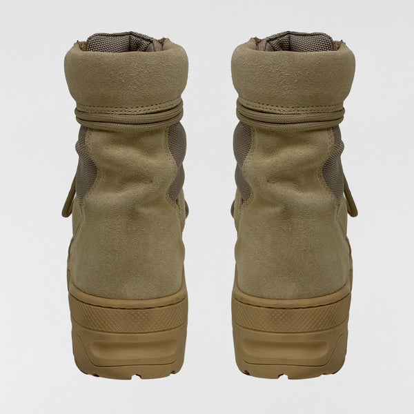 YZY SZN 4 Combat Boots In Sand