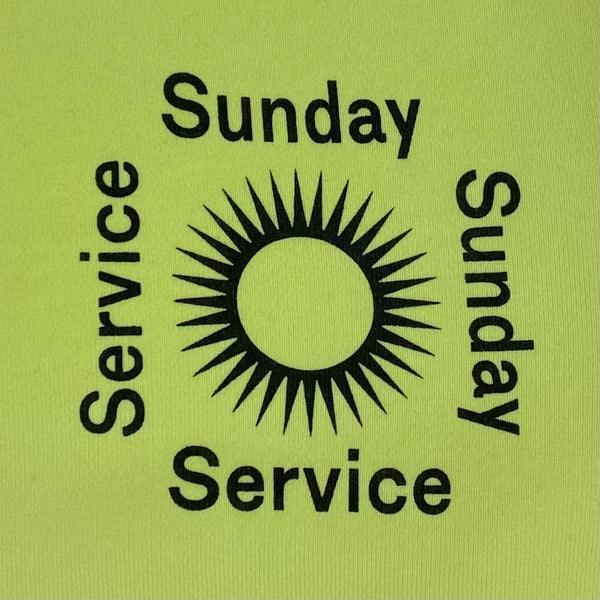 JIK 2019 Unreleased Kid's Sunday Service Crewneck In Frozen Yellow