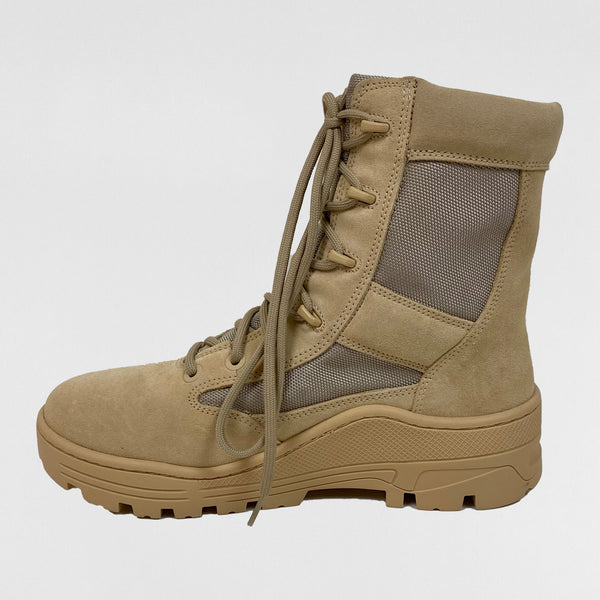 YZY SZN 4 Combat Boots In Sand