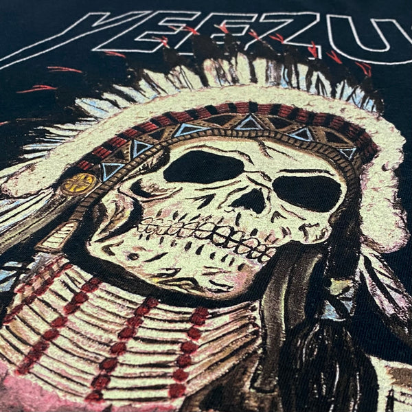 Yeezus Tour 2013 OG Native Skull Tee In Black