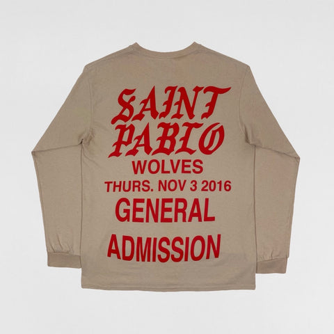 TLOP 2016 Saint Pablo Wolves Long Sleeve In Sand