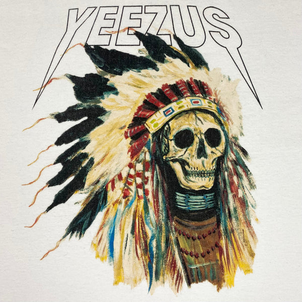 Yeezus Tour 2013 OG Native Skull Tee In White