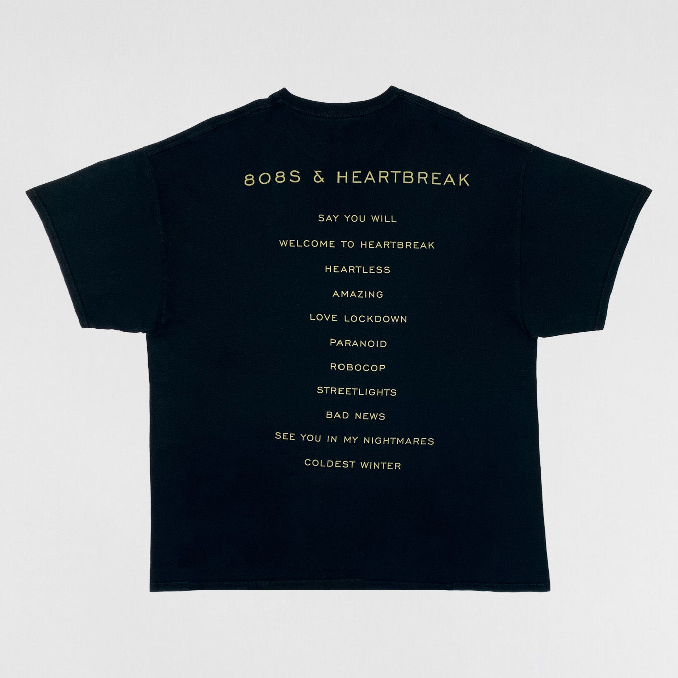 808’s & Heartbreak 2015 Hollywood Bowl Track-list Tee In Black