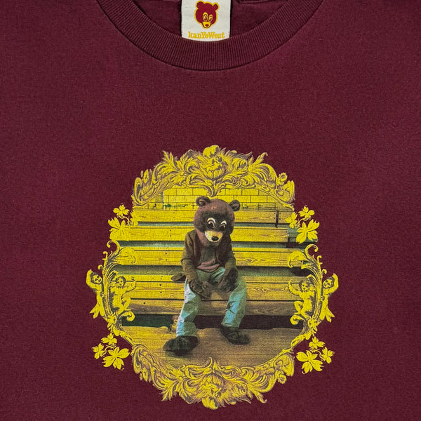 The College Dropout 2004 Album Crest Tee in Burgundy