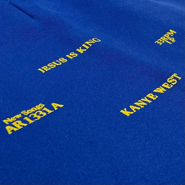 JIK 2019 Vinyl Album Sweatpants In Blue
