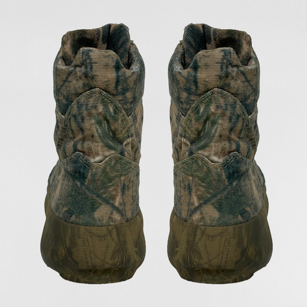 YZY SZN 5 Canvas Military Boots In Camouflage