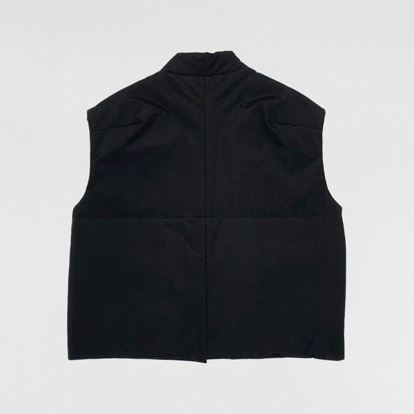 YZY SZN 1 Nylon Oversized Padded Vest In Black