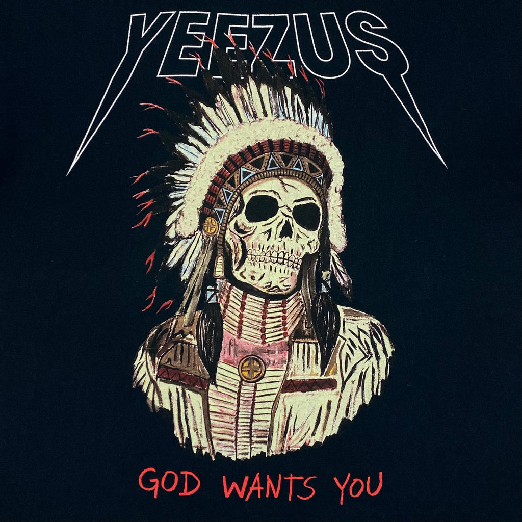 Yeezus Tour 2013 OG Native Skull Tee In Black – Paris Saint