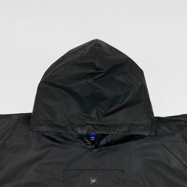 YGEBB 2022 Coated Cotton Hooded Anorak In Black