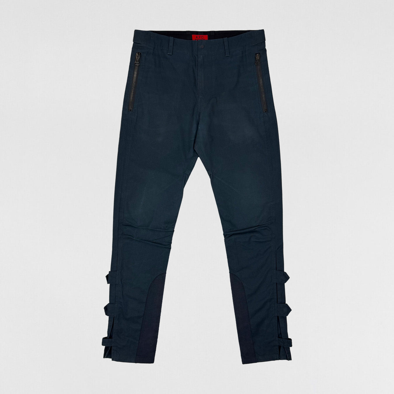 【希少】A.P.C. ROMAN with pocket emb スウェット S APC 2014 Biker Pants In Steel Blue – Paris Saint