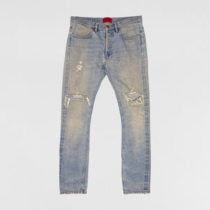 APC 2014 Japanese Distressed Denim In Stonewash