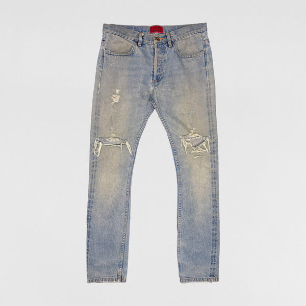 APC 2014 Japanese Distressed Denim In Stonewash