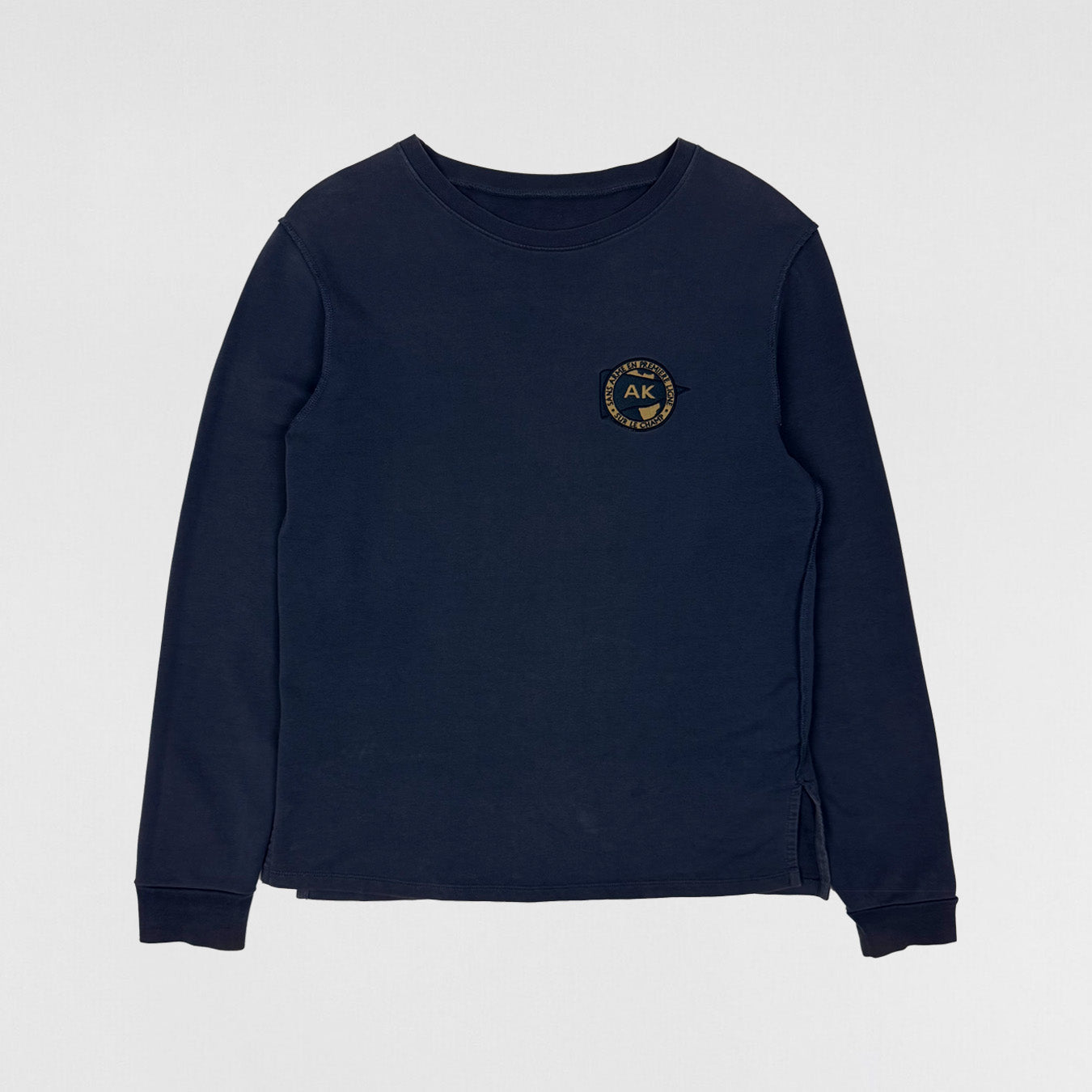 APC 2014 Inverted Patch Crewneck In Navy