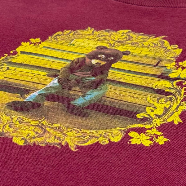 The College Dropout 2004 Album Crest Tee in Burgundy