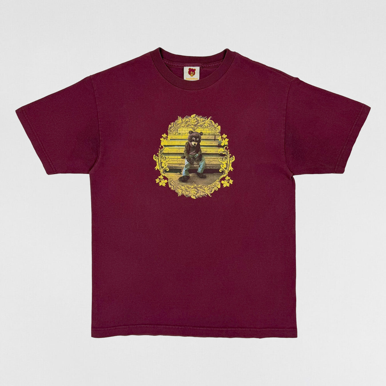 The College Dropout 2004 Album Crest Tee in Burgundy