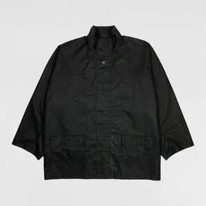 YGEBB 2022 Coated Cotton Light Parka In True Black