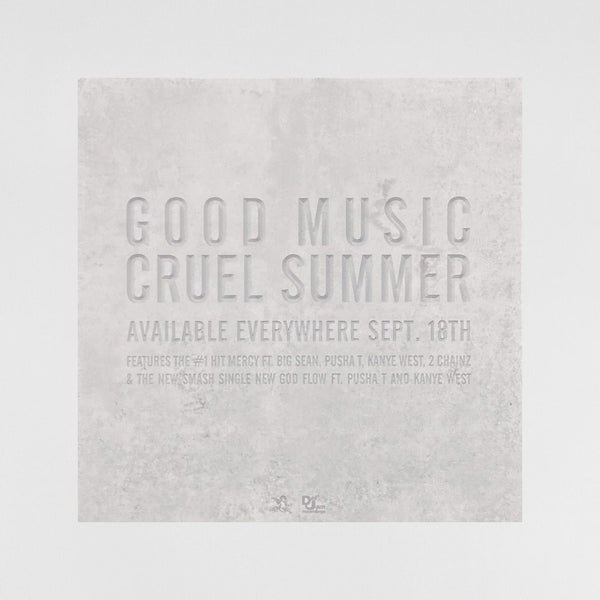 Good Music 2012 Cruel Summer Promo By Virgil Abloh