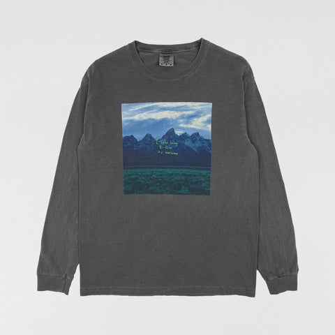 Ye 2018 Wyoming Album Artwork Long Sleeve in Washed Grey