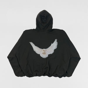 YGEBB 2022 Double Layered Dove Hoodie In Black