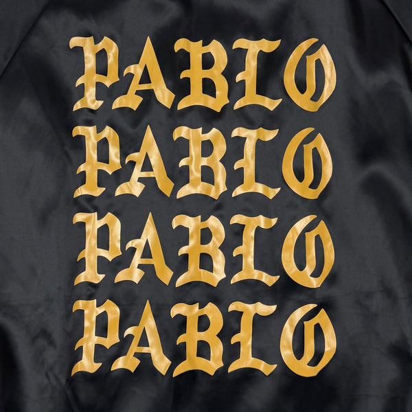 TLOP 2016 Saint Pablo Bomber Jacket In Satin Black