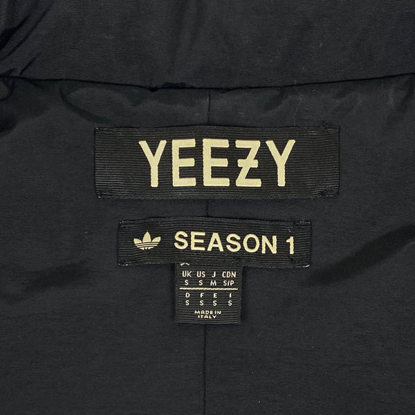 YZY SZN 1 Nylon Oversized Padded Vest In Black