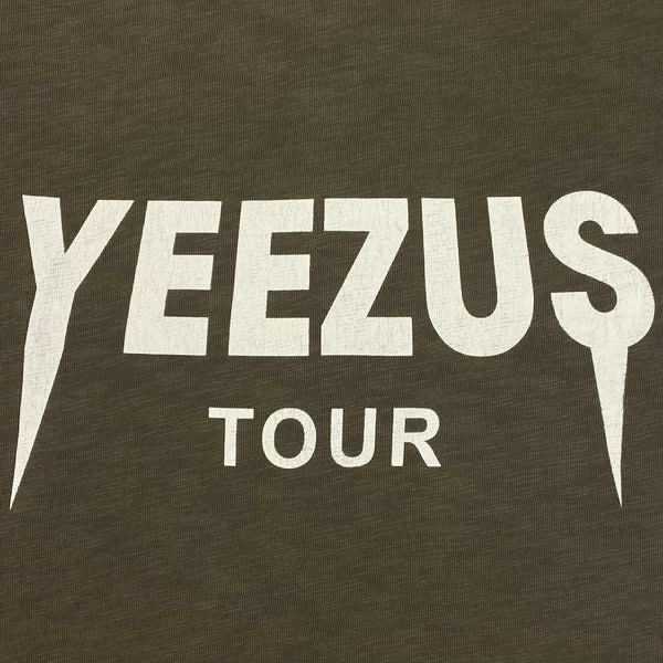 Yeezus Tour 2013 Black Friday Cut Off Tee In Olive