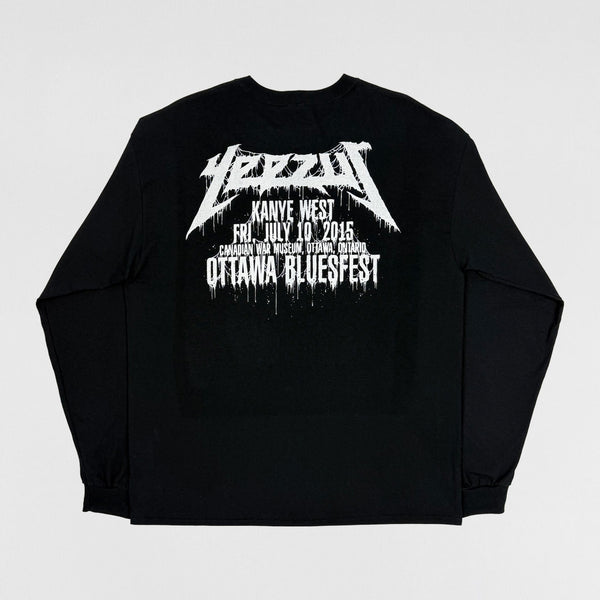 Yeezus 2015 Unreleased Ottawa Bluesfest Long Sleeve By Wes Lang