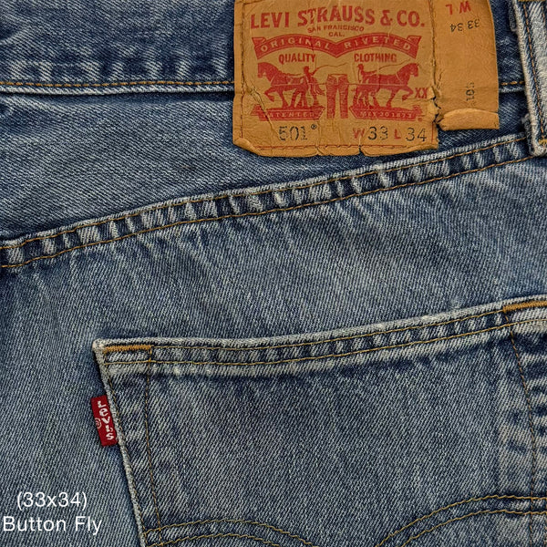 YZY 2021 Vintage 'Free Hoover' Levi's Denim In Indigo Wash
