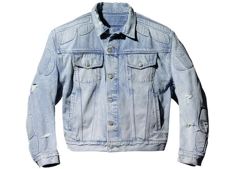 YGEBB 2022 Padded Denim Jacket In Washed Indigo