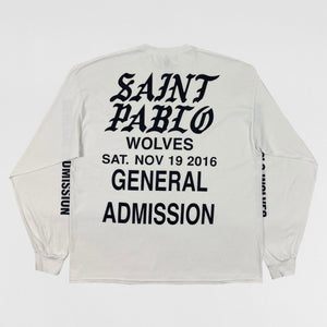TLOP 2016 Saint Pablo Wolves Long Sleeve In White