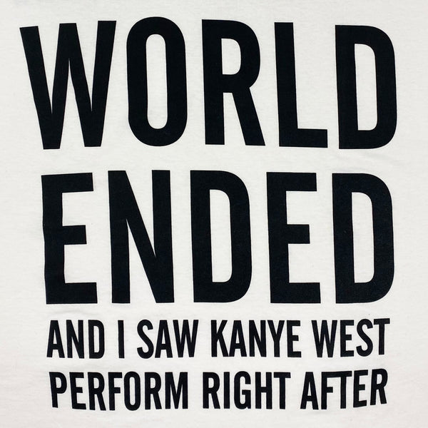 Kanye 2012 End Of The World Tee By Virgil Abloh