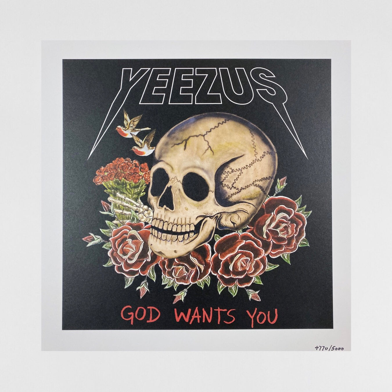 Yeezus Tour 2013 VIP Poster By Wes Lang