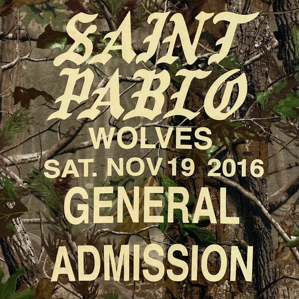 TLOP 2016 Saint Pablo Wolves Long Sleeve In Camo
