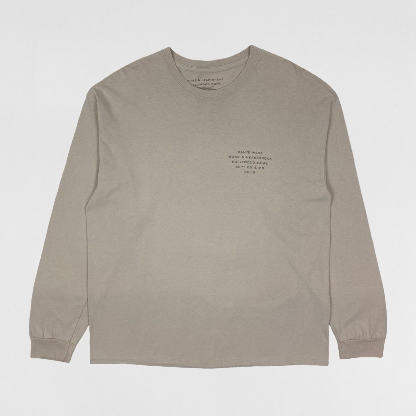 808’s & Heartbreak 2015 Hollywood Bowl Long Sleeve In Sand