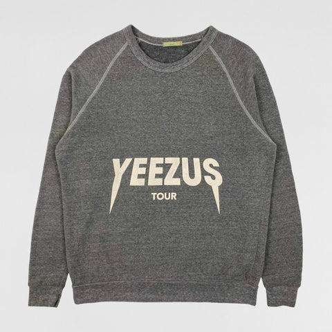 Yeezus Tour 2013 OG Raglan Crewneck In Grey