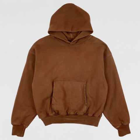 YZY GAP 2021 Double Layered Dark Brown Hoodie