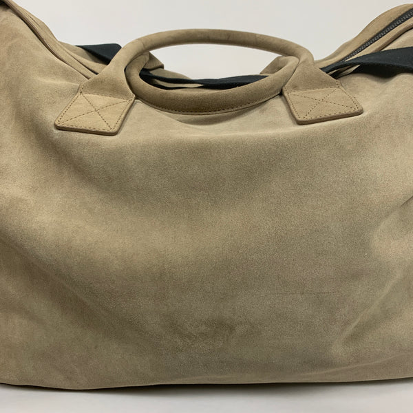 YZY SZN 1 Khaki Suede Duffle Bag