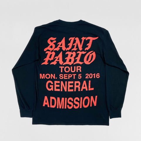TLOP 2016 Saint Pablo General Admission Long Sleeve In Black